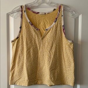 Pact Yellow and Floral Women's Staycation Top